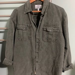 Hempest sturdy hemp shirt  Large natural green